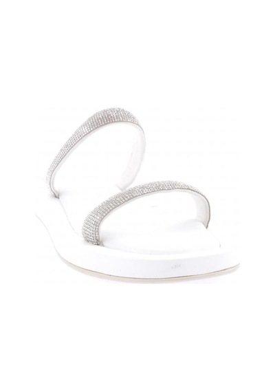 Dgn 009 Kadin Silver Taşli Bantli Terlik 009-2297-R0198 Beyaz