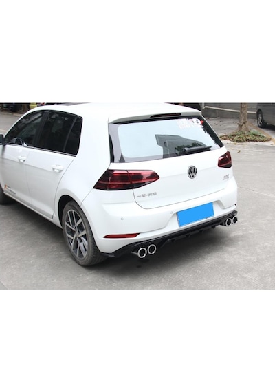 Vw Golf 7.5 Difizör 2018 - 2020 Difüzör Abs Plastik 4 Egzozlu