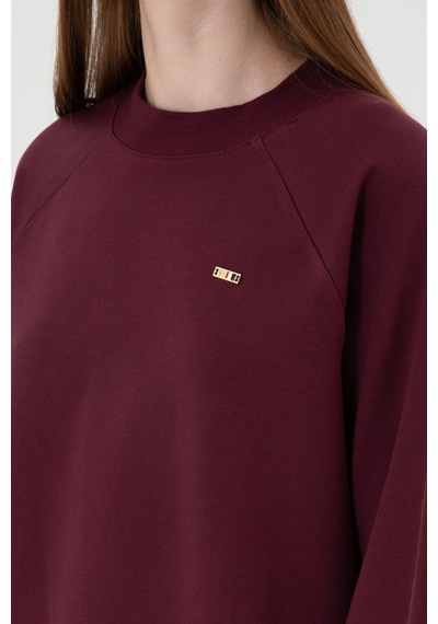 U.S. Polo Assn. Kadın Bordo Regular Bisiklet Yaka Basic Sweatshırt 50313610-VR177