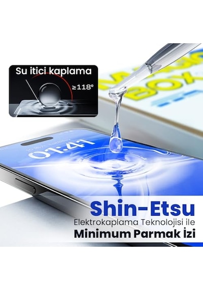 İphone 13/13 Pro / 14 / 16e Ekran Koruyucu Cam Klasse Magıc-box Tozsuz Hizalama Tam Kaplama 9h Kırılmaz &amp Çiz