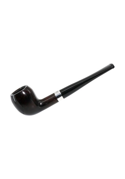 Peterson Junior Heritage Silver Mounted Pear Filtresiz Vulcanite Saplı Pipo 205936