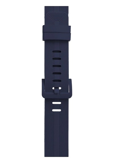 Newface - 684 - Apple Watch Uyumlu 38mm Kr408 Çizgili Silikon Kordon - Csmo-tex - - Lacivert