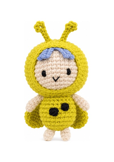 Bakgelal Hello Adorable Uğur Böceği Amigurumi Yapım Kiti, 2'li Bff Crochet Seti