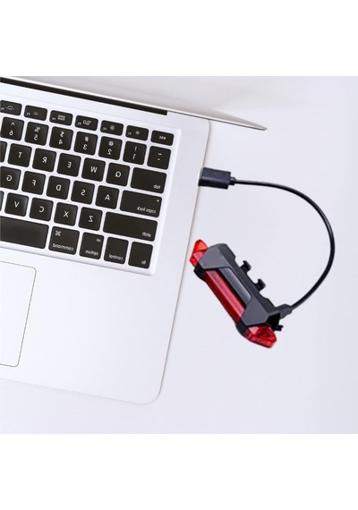 Tr Usb Şarj Edilebilir Parlak Bisiklet Led Lamba Su Geçirmez Güvenlik Uyarı Arka Lamba Işığı Çok Renkli