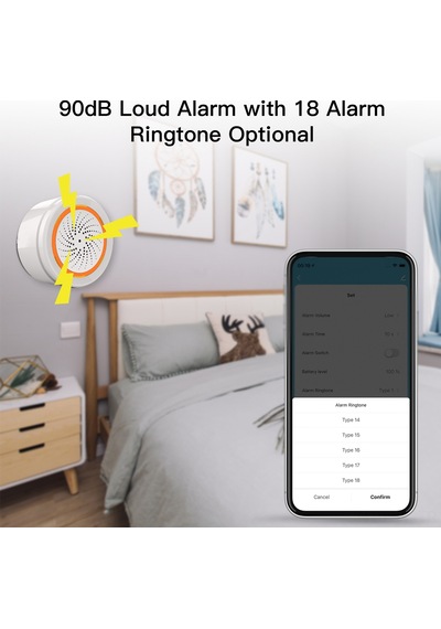 Tuya Wifi Akıllı Siren Sensörü Sesli Ve Görsel Alarm 90db Yüksek Sesli Alarm App Uzaktan Kontrol Ev Güvenlik Sistemi Akıllı Hayat İle Uyumlu