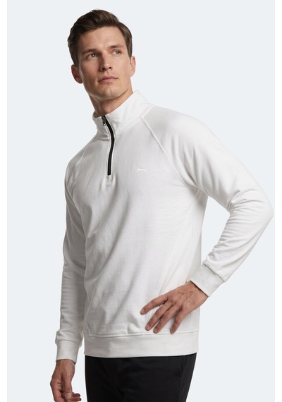 Slazenger Malıka Erkek Ekru Sweatshırt