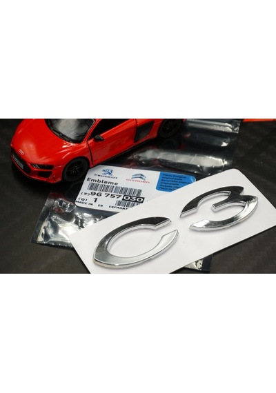 Citroen Uyumlu C3 Picasso 2005-2010 Bagaj Krom Abs 3M 3D Yazı Logo Amble