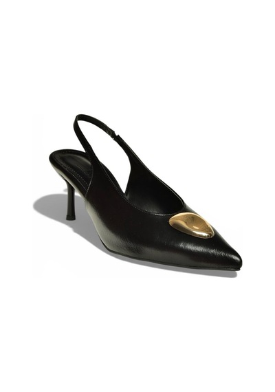 Fox Shoes Y676020660 Siyah Rustik Alçak Topuklu Kadın Ayakkabı Siyah