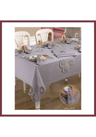 Storeşahin Planet Amerikan Servisli Gri-silver 34 Parça 160 260 Cm Masa Takımı Shn0720 Storeşahin Planet Amerikan Servisli Gri-silver 34 Parça 160 260 Cm Masa Takımı Shn0720