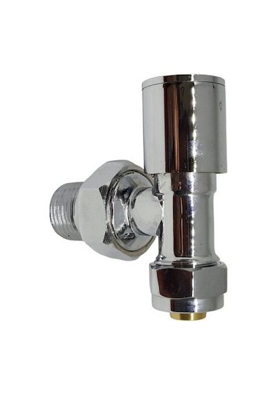 Edp 16X1/2 Pex Krom Köşe Radyatör Vanası - Metal Kapak