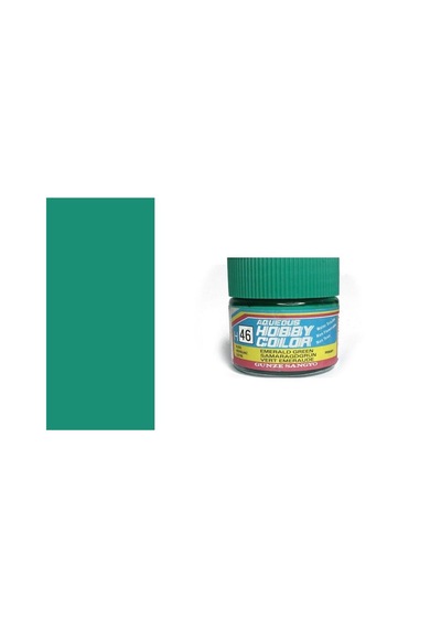 10 Ml. Emerald Green Aqueous Serisi Maket Boyası, Mr.hobby H046 Standart