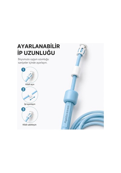 Pvc Atlama İpi Sayaçsız Hafif Dayanıklı Fitness İpi Karışık