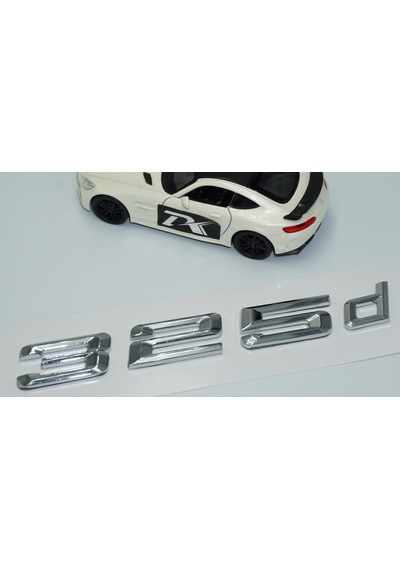 Dk Tuning 325d Bagaj Krom Metal 3m 3d Yazı Logo Bmw İle Uyumlu