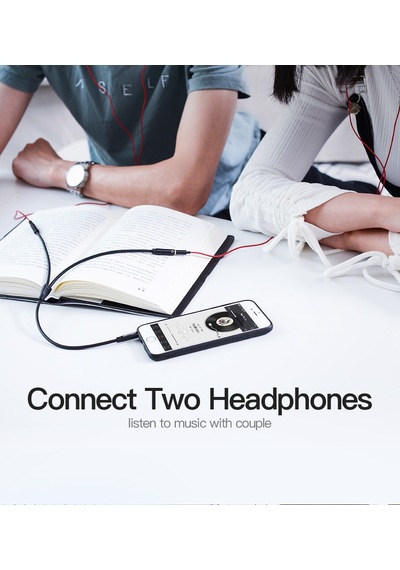 vention Stereo Aux Kulaklık Çoklayıcı 2'Li Ses Çoklayıcı