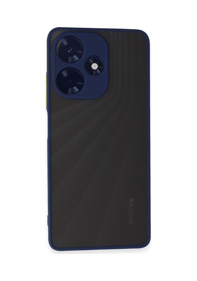 İnfinix Hot 30 4g Uyumlu Kılıf Montreal Silikon Kapak - Lacivert