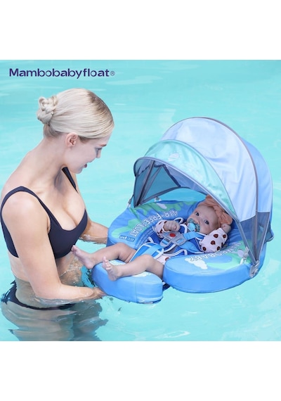 Mambobaby Yüzme Simidi - Planet, Emniyetli, Gölgelikli Ve Ayak Destekli