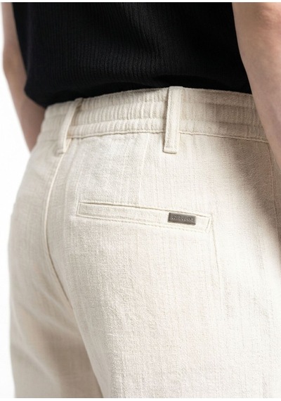 Relax Fit Erkek Pantolon Ekru