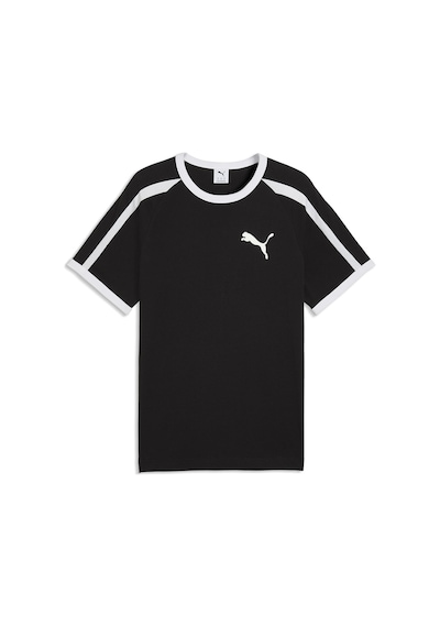 Puma T7 Ringer Erkek Siyah Günlük Stil T-shirt 63524201 Siyah