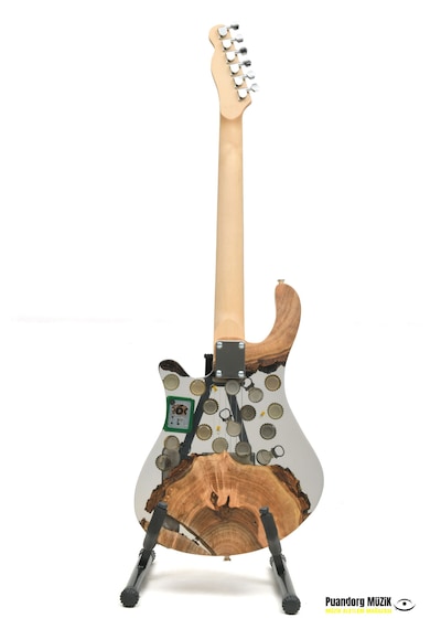 Elektro Gitar Custom Epoksi & Yıllanmış Ağaç Kişiye Özel Natural