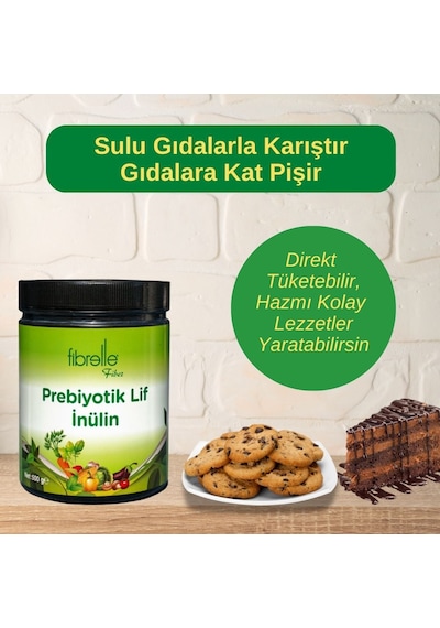 Fibrelle İnülin Prebiyotik Lif Plastik Ambalaj 500 G