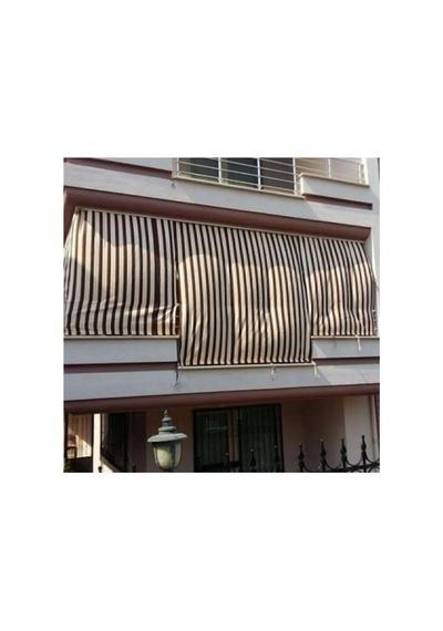 1.sınıf Enxboy Her Ölçü Vardır Çizgili Balkon Perdesi Bağcıklı Gabardin Branda Kumaşı Premium Kumaş Versiy Çok Renkli