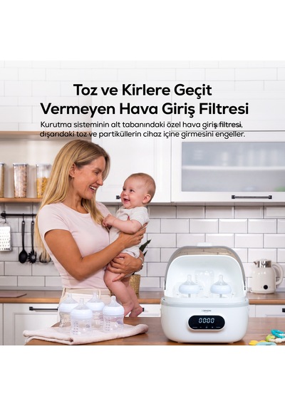 Buharlı Biberon Sterilizatörü Ve Kurutucu X1001