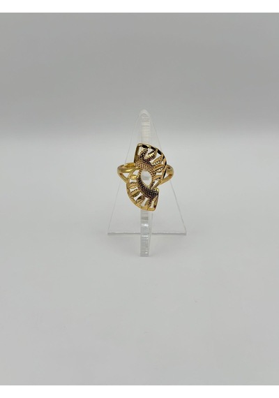 Arnes Jewelry Çelik 22 Ayar Altın Kaplama Ayarlanabilir Yüzük Ar501nes Gold