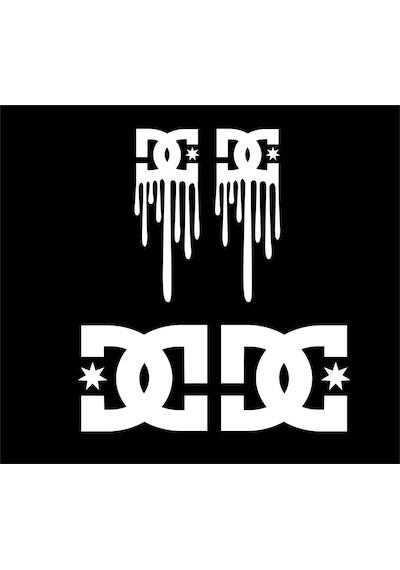 Oto Sticker Dc Shoes Sticker Seti   P.Black-