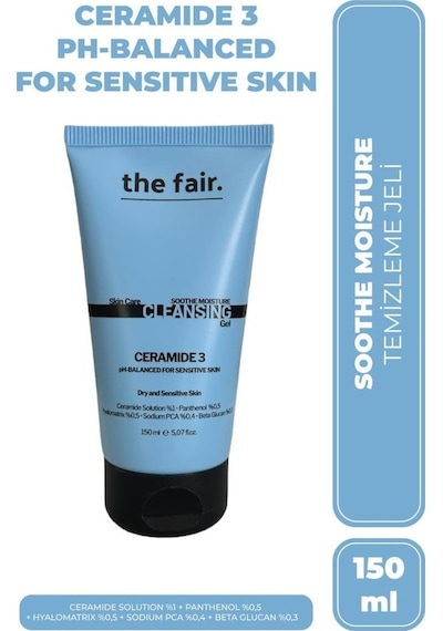 The Fair Ceramide Hassas ve Kuru Ciltler için Nemlendirici Yüz Yıkama Jeli 150 ML