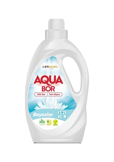 Aquabor Beyazlar İçin Sıvı Deterjan 2.15 L 33 Yıkama.