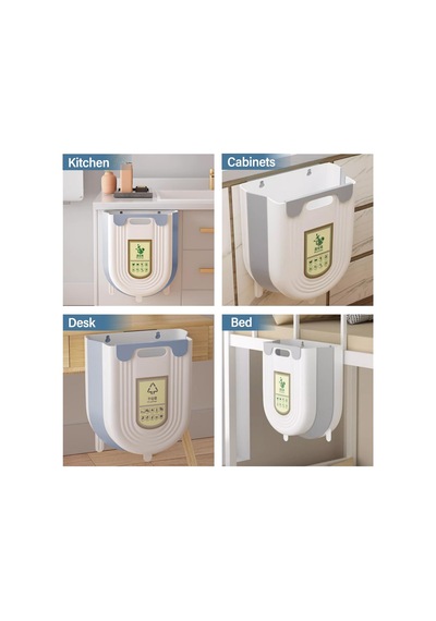 Kyrotech Katlanabilir Körüklü Mutfak Dolap İçi Çöp Kovası 20kg Taşıma Kapasiteli, Kompakt Ve Çok Renkli