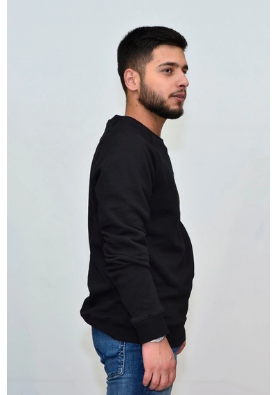 Superfly 20217 Sıfır Yaka Erkek Sweat Siyah 2021702