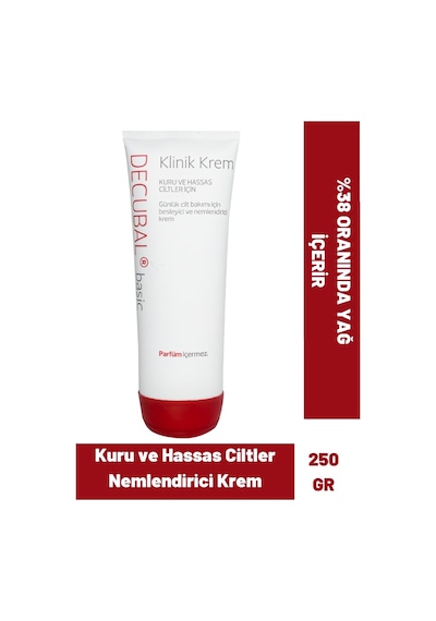 Decubal Basic Kuru Ve Hassas Ciltler Için Klinik Nemlendirici Krem 250 G