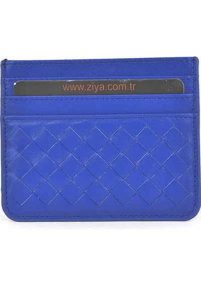 Ziya, Unisex Hakiki Deri Kartlık 1539852z06 Saks Mavi 1539852z06 651 Saks Mavi
