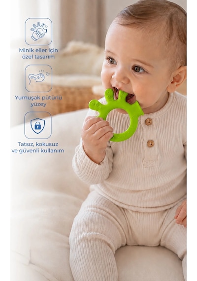 Babyjem Ahtapot Diş Kaşıyıcı Açık Yeşil