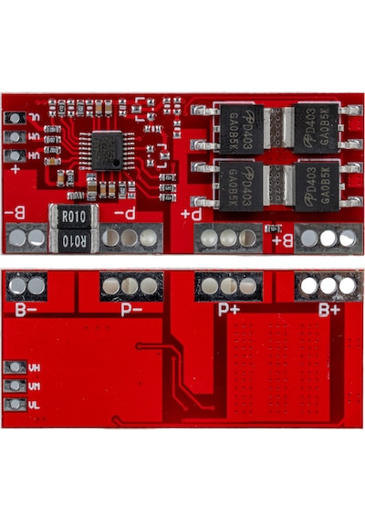 Weko Bms-23898 4s 30a Bms Devresi Lityum Batarya Şarj Modülü 50x22x3.5mm