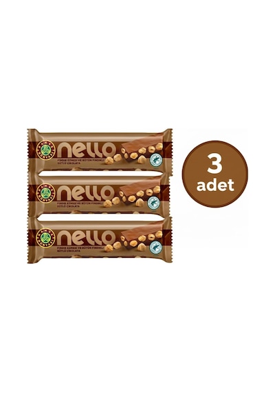 Kahve Dünyası Nello Fındık Ezmeli Sütlü Çikolata 33 G 3 Adet