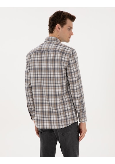 Pierre Cardin Erkek Kahverengi Gömlek Desenli 50316754-vr029 Kahverengi