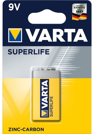 Varta Superlife Çinko Karbon 9V Pil