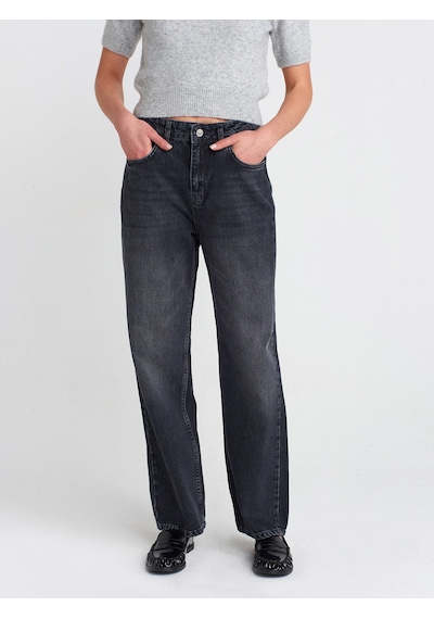 Dilvin 71773 Yeni Kesim Straight Pantolon Siyah