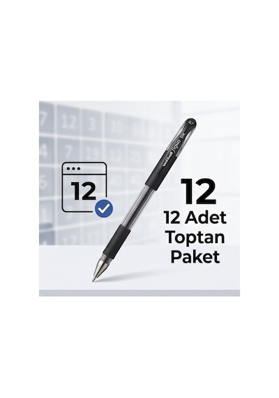 Uni-ball Signo Dx Um-151 Fine 0.7 Mm Siyah Jel Kalem - 12 Adet Toptan Paket