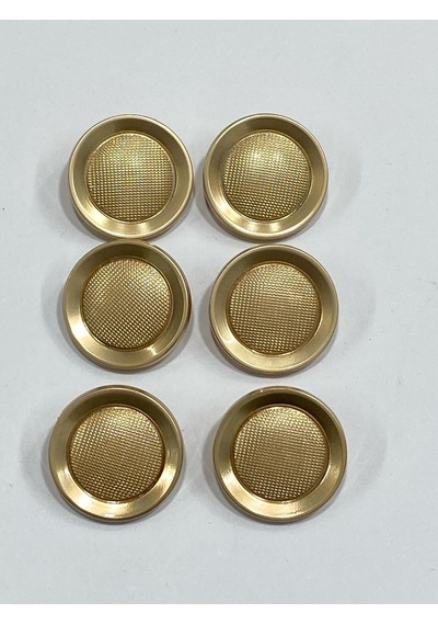Metal Düğme/kaban Manto Boyu/ 6 Lı Set/2,5 Cm/jx001/mat Gold
