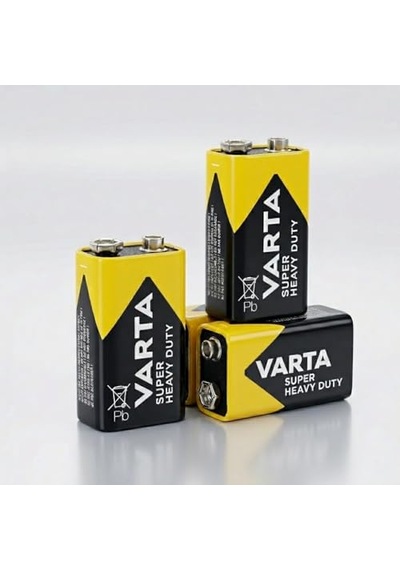 Varta Super Heavy Duty 9v Pil - 4'lü Ekonomik Paket