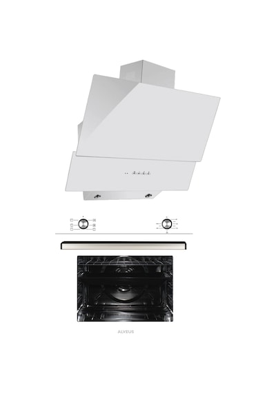 Alveus Şelale MFA 604 - MOD 3000 Beyaz Ankastre Set