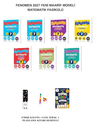 Fenomen 7. Sınıf Matematik Fasikül Set Uzay A+emoji K+planlama Kitabı 2027 Yeni Maarif Modeli
