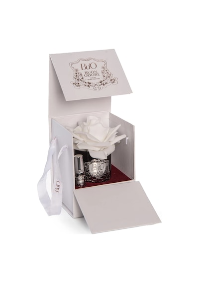 Füme Cam Silver Tek Gül Luxury Home Perfume Ağaç