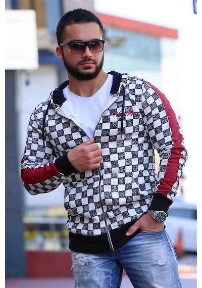 Madmext Erkek Siyah Kapşonlu Sweatshirt 2746 Siyah