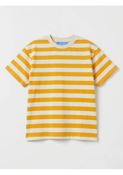 Lacıel Parıs Turuncu Çizgili Kısa Kollu Erkek Çocuk Tshirt