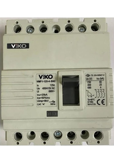 Viko 4x80 Amper 4 Kutuplu 25ka Sabit Kompakt Şalter Vmf1-80-4-sn2