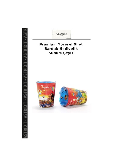 Premium Yöresel Shot Bardak Hediyelik Sunum Çeyiz